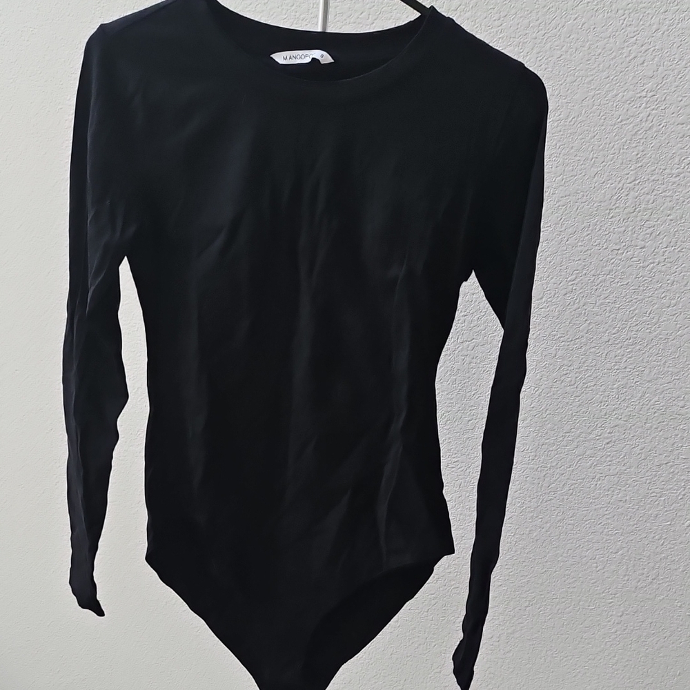 Amazon Classic Black Long Sleeve Bodysuit